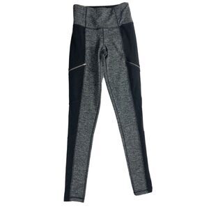 Athleta  Black Gray, XXS, Leggings‎ Fitted Yoga Gym Run Workout